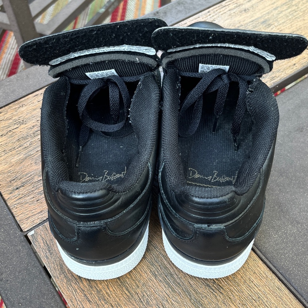 Adidas Busenitz Black and White and Gold Skateboard Sneakers - Picture 3 of 5